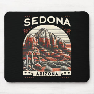 Sedona Az Wandern Outdoor Berg Sedona USA Retro Mousepad