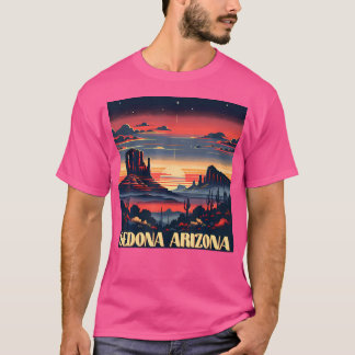 Sedona Az Wandern Outdoor Berg Sedona USA Retro T-Shirt