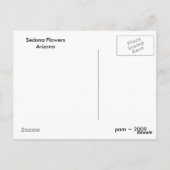 Sedona-Blume Postkarte (Rückseite)