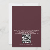SEDONA Destination Skyline Boho QR Code Wedding Einladung (Rückseite)
