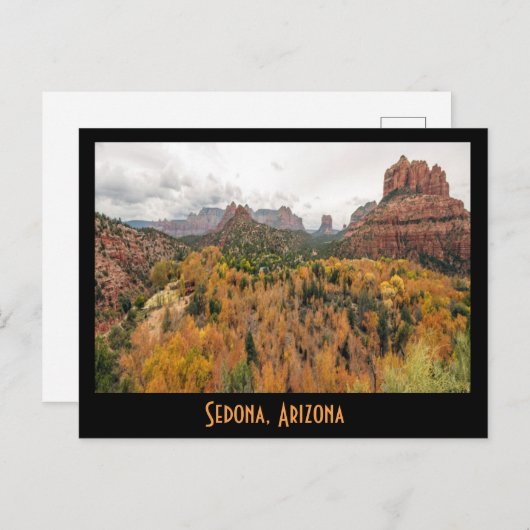 Sedona Fall Color in Arizona Postkarte (Vorne/Hinten)