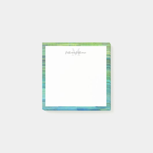 Sedona Falls Blue Green 3" x 3" Post-it Klebezettel (Vorderseite)