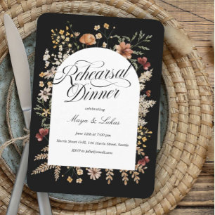 Sedona Garden Arched Probe Dinner Einladung