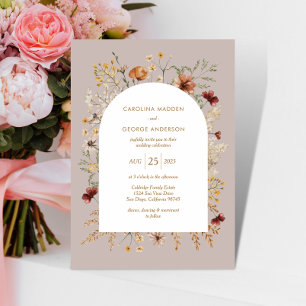 Sedona Garden Arched Wedding Einladung