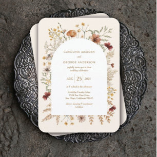 Sedona Garden Arched Wedding Einladung