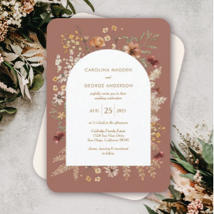 Sedona Garden Arched Wedding Einladung