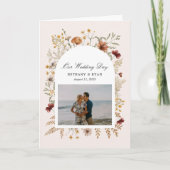 Sedona Garden Blume Hochzeitstag Programm (Vorderseite)