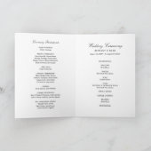 Sedona Garden Blume Hochzeitstag Programm (Innenseite)