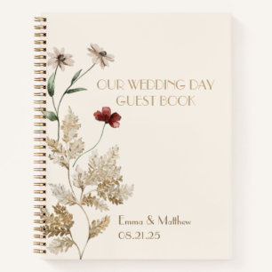 Sedona Garden Wedding Day Gästebuch Notizblock