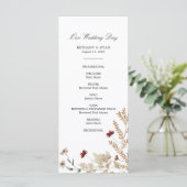 Sedona Garden Wedding Day Programm (Stehend Vorderseite)