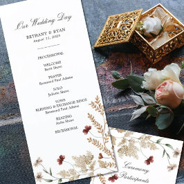 Sedona Garden Wedding Day Programm