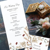 Sedona Garden Wedding Day Programm