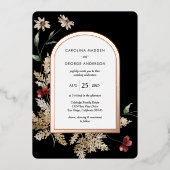 Sedona Garden Wedding Foil Einladung (Vorderseite)