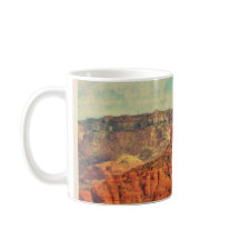 Sedona in der Grunge-Kaffee-Tasse