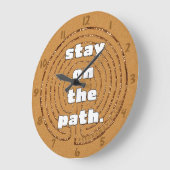 Sedona Movie Stay On The Path Clock Große Wanduhr (Winkel)