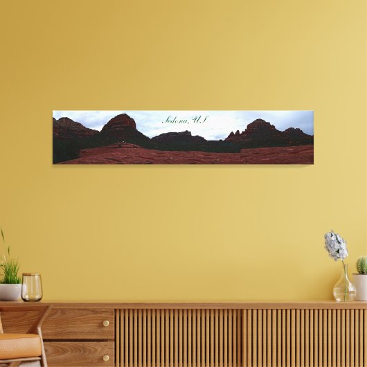 Sedona Natural Red Rocks Leinwanddruck (Insitu (Wohnzimmer))