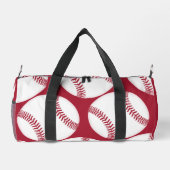 Sedona Red Baseball Muster Screwball Grafiken Duffle Bag (Rückseite)