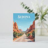Sedona Red Rock Loop Road Arizona Postkarte (Stehend Vorderseite)