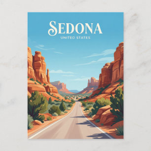 Sedona Red Rock Loop Road Arizona Postkarte