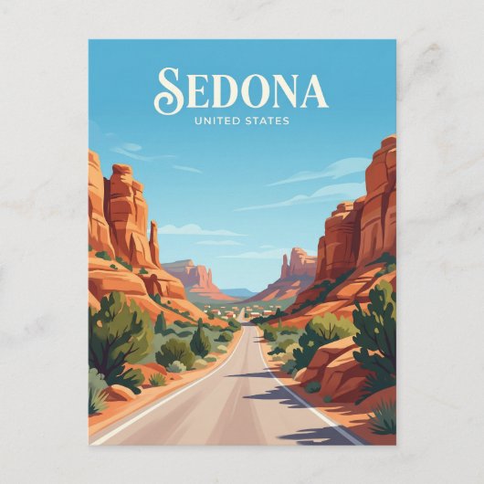 Sedona Red Rock Loop Road Arizona Postkarte (Vorderseite)