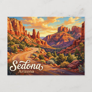 Sedona Red Rock Loop Road Arizona Postkarte