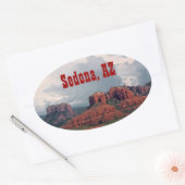 Sedona Red Rock Oval Sticker (Umschlag)