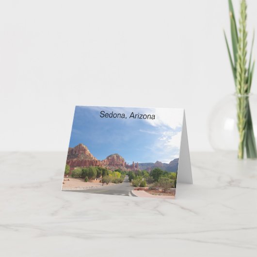Sedona Red rocks Karte (Vorderseite)