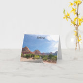 Sedona Red rocks Karte (Gelbe Blume)
