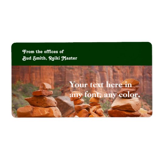 Sedona Red Rocks Label (Vorne)