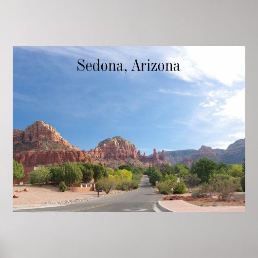 Sedona Red rocks Poster (Vorne)