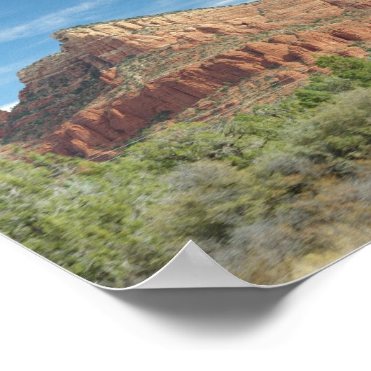 Sedona Red rocks Poster (Ecke)