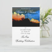 Sedona Red Rocks Thunder_Cove Einladung (Stehend Vorderseite)