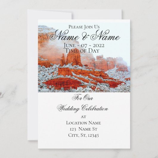 Sedona Red Rocks Thunder_Cove Einladung (Vorderseite)