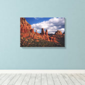 Sedona Red Rocks Wrapped Canvas Leinwanddruck (Insitu (Holzboden))