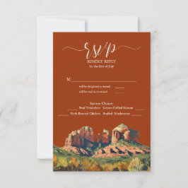 Sedona Rock Kathedrale Auswahl RSVP Karte