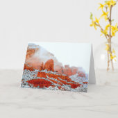 Sedona rote Felsen im Schnee Karte (Gelbe Blume)