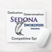 Sedona Schwertfisch-Schwimmteam-Mausunterlage Mousepad (Mit Mouse)