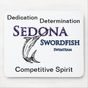 Sedona Schwertfisch-Schwimmteam-Mausunterlage Mousepad