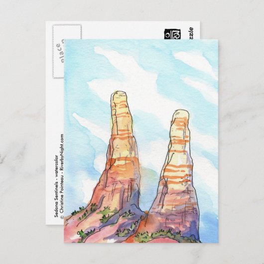 Sedona Sentinels Postkarte (Vorne/Hinten)