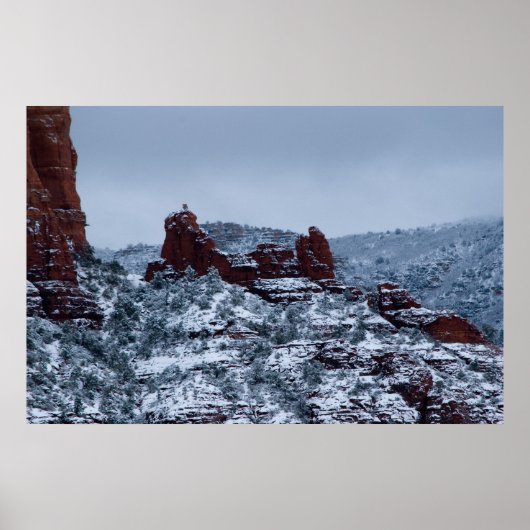 Sedona Snow on Snoopy Rock 2755 Poster (Vorne)