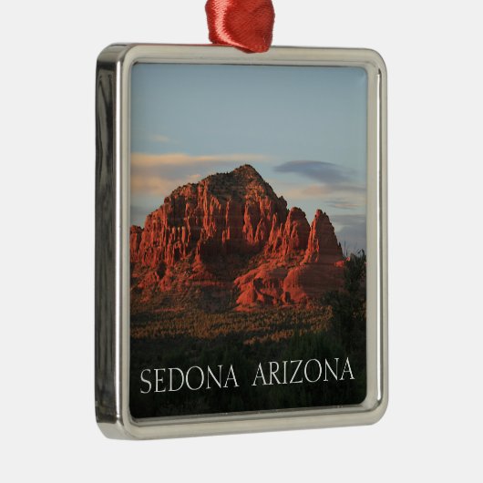 Sedona Sunset Silbernes Ornament (Rechts)