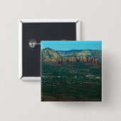 Sedona und Coffee Pot Rock aus der Luft Button (Vorne & Hinten)