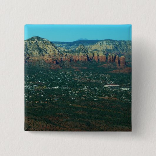 Sedona und Coffee Pot Rock aus der Luft Button (Vorderseite)