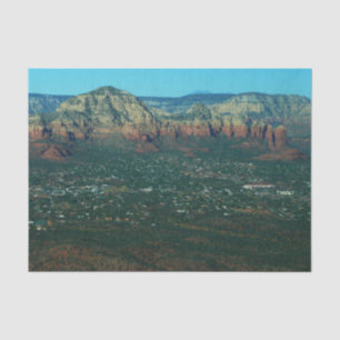 Sedona und Coffee Pot Rock aus der Luft Seidenpapier
