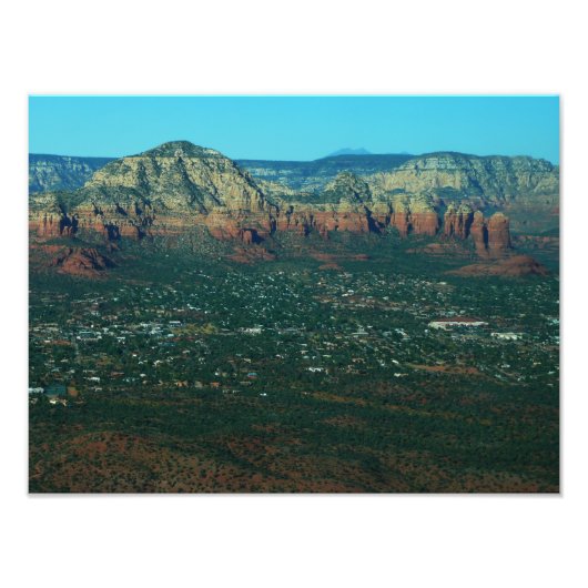 Sedona und Coffee Pot Rock von oben Fotodruck (Vorne)