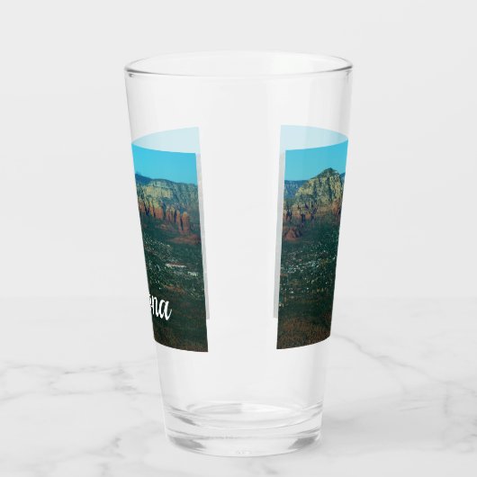 Sedona und Coffee Pot Rock von oben Glas (Links)