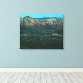 Sedona und Coffee Pot Rock von oben Leinwanddruck (Insitu (Holzboden))