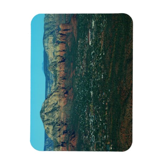 Sedona und Coffee Pot Rock von oben Magnet (Vertikal)