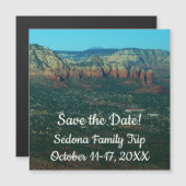 Sedona und Coffee Pot Rock von oben Magnetkarte (Vorne/Hinten)