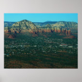 Sedona und Coffee Pot Rock von oben Poster (Vorne)